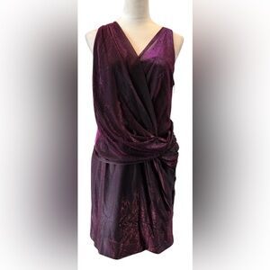 NWT Aqua Fuchsia/Black Sleeveless Dress